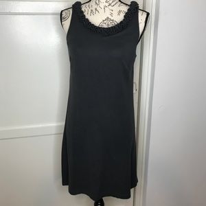 J. crew sleeveless Dress gray size Small ruffle